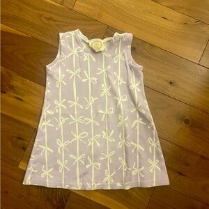 Beafort Bonnet Company TBBC lilac white bow dress pima size 5